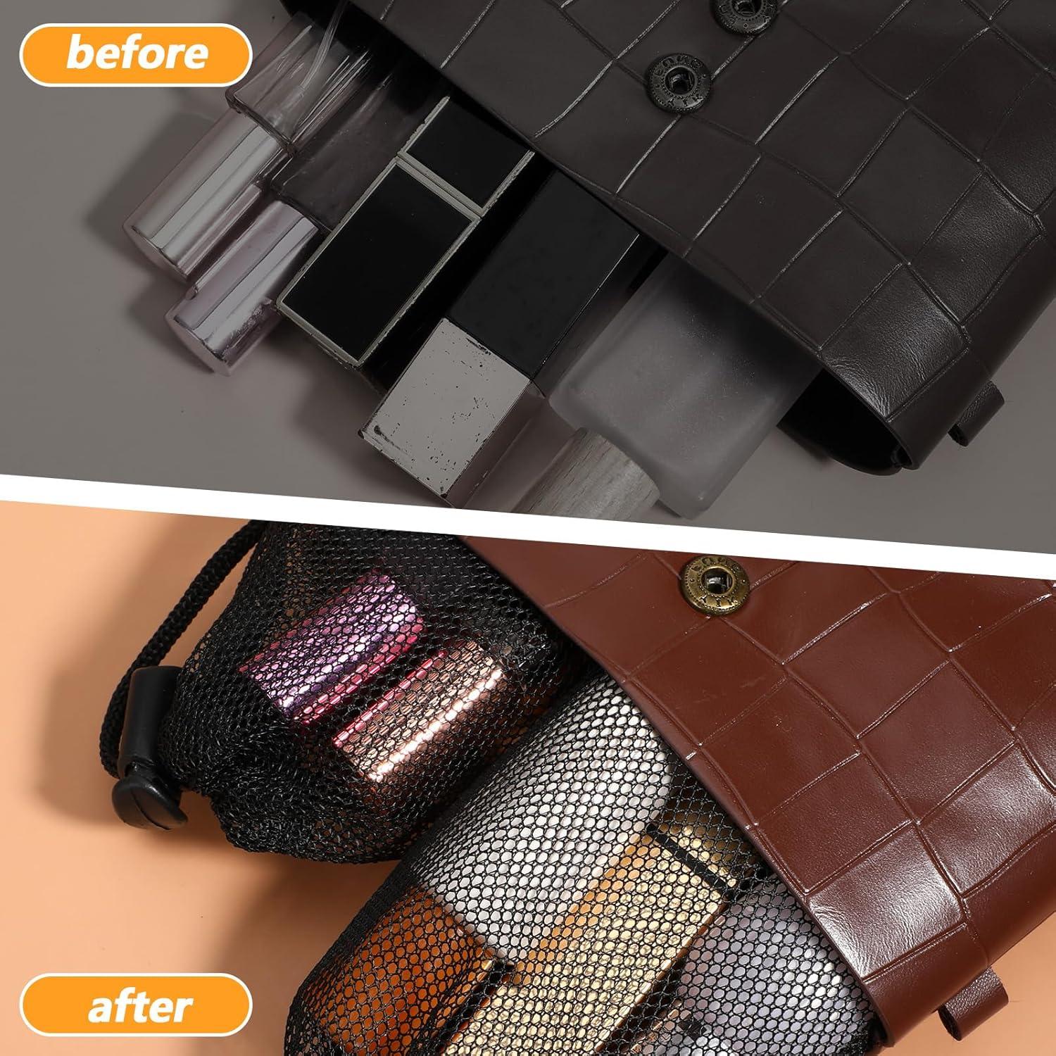 12 Bolsas de Malla Mini MBAIYO con Cierre de Cuerda 15x10cm