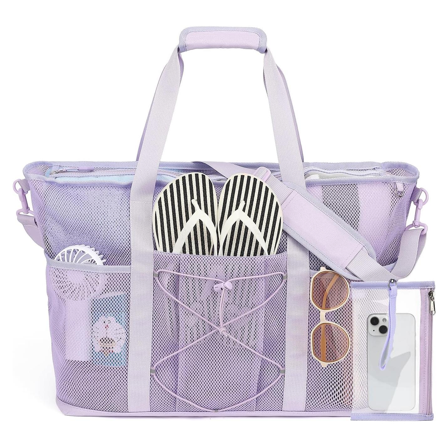 Bolsa de Playa Plegable PIG PIG GIRL Extra Grande Malla 45x28cm