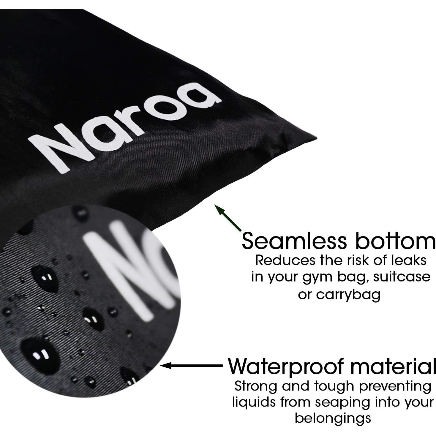 Bolsa de Aseo Impermeable Naroa 25.4x40.6cm para Gimnasio