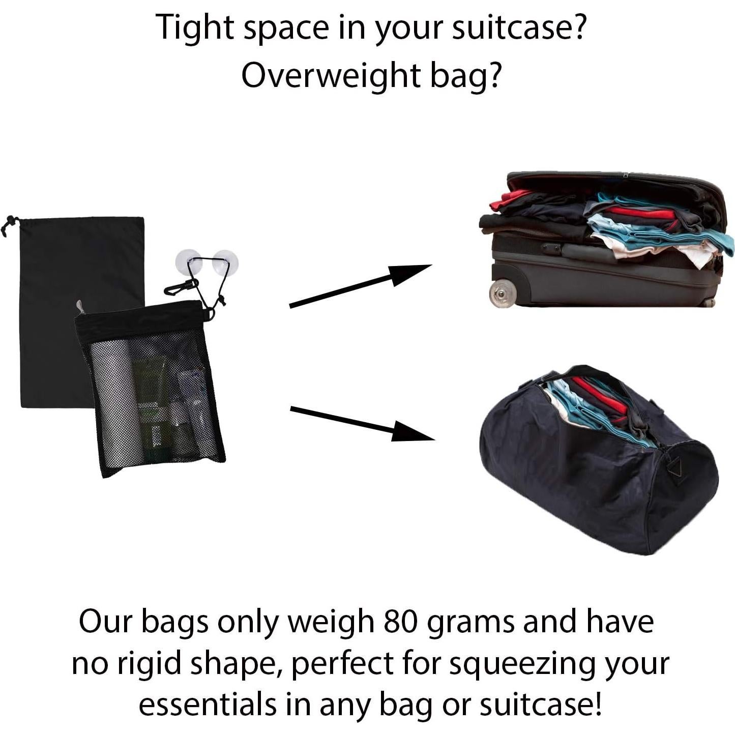 Bolsa de Aseo Impermeable Naroa 25.4x40.6cm para Gimnasio