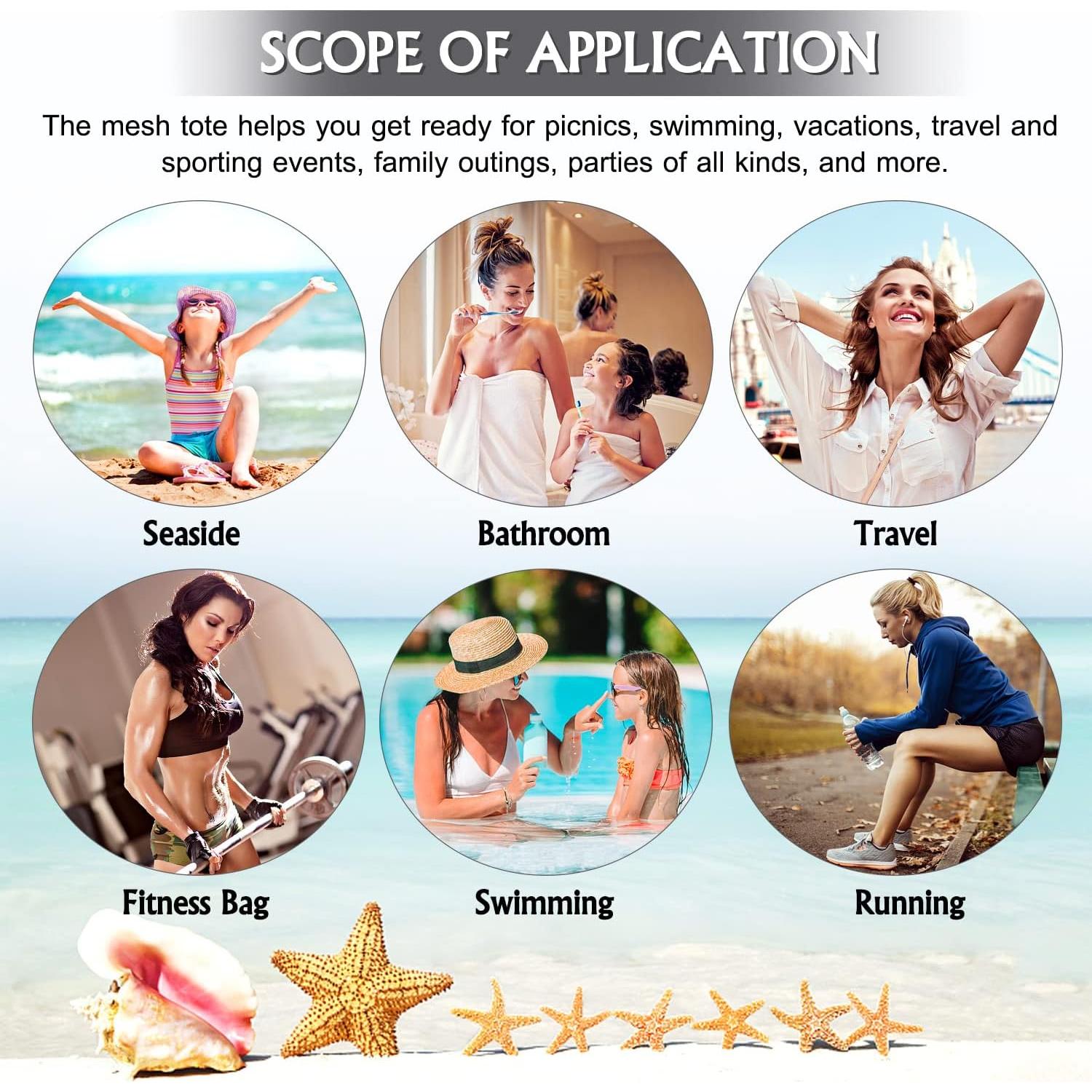 Caddy de Ducha Portátil Ayieyill Gris 26x25 cm Malla Secado Rápido