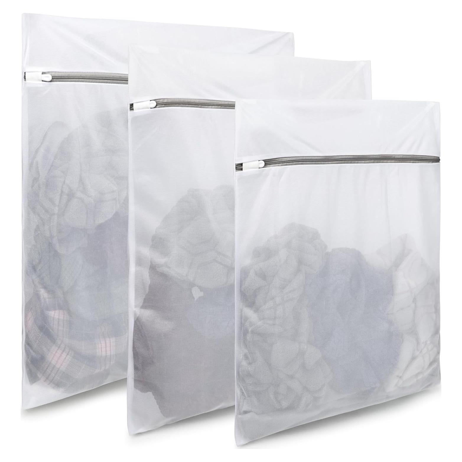 Bolsas de Lavandería de Malla YC Kitchen - 3 Piezas Mediana, Grande, Extra Grande