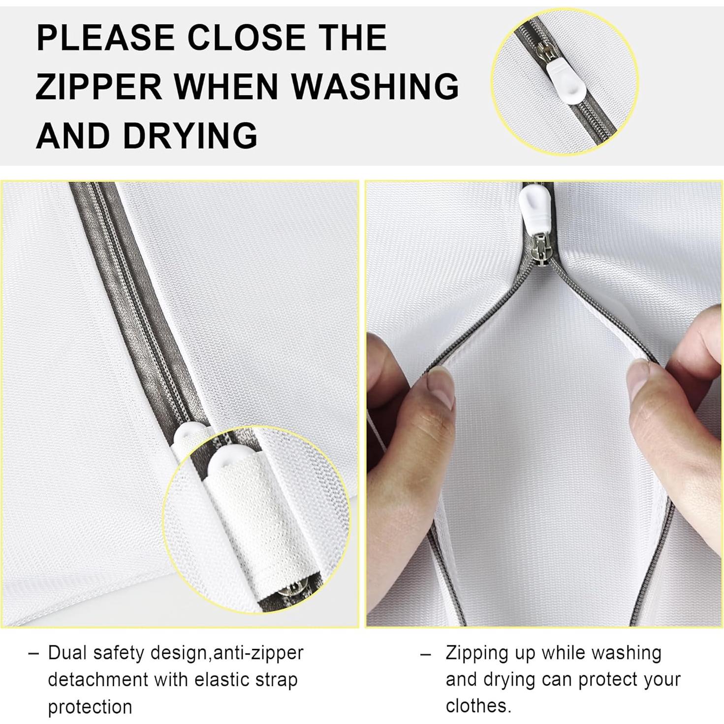 Bolsas de Lavandería de Malla YC Kitchen - 3 Piezas Mediana, Grande, Extra Grande