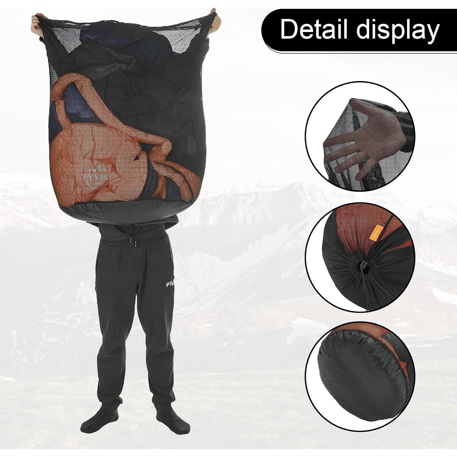 Bolsa de Almacenamiento Malla 68L OMVMO Resistente al Agua