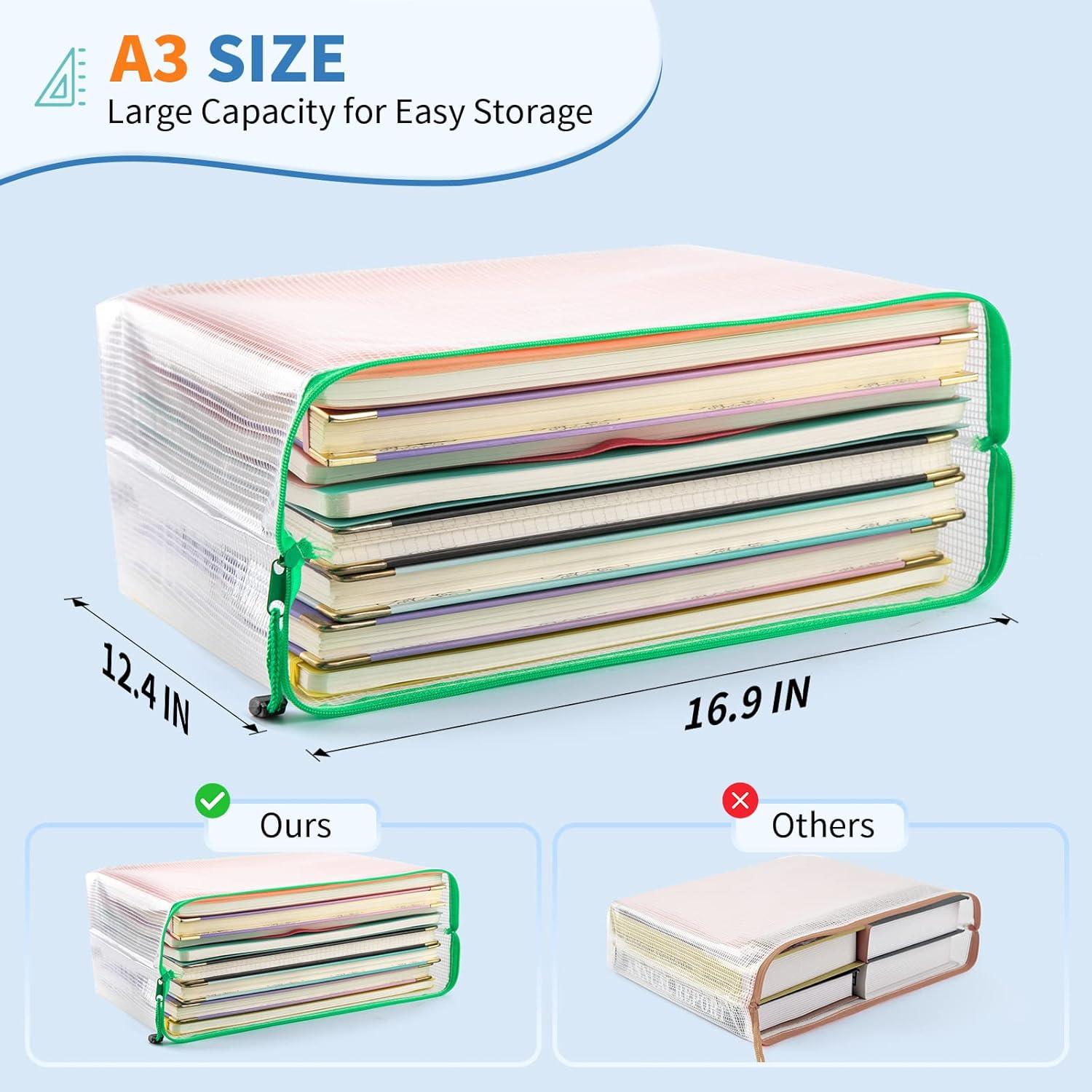 Bolsas de Almacenamiento con Cierre Umriox 16PCS A3 Multicolor