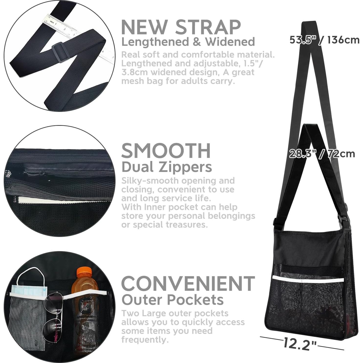 Bolsa de Malla Transparente Qiipii para Recolección de Setas 35x30cm