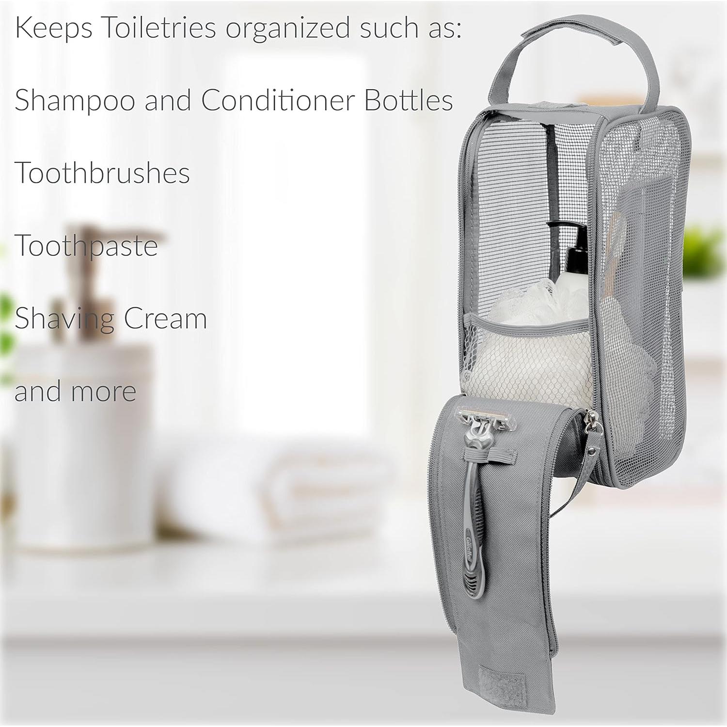 Bolsa de Aseo Colgante Simplify Gris | Organizador Impermeable