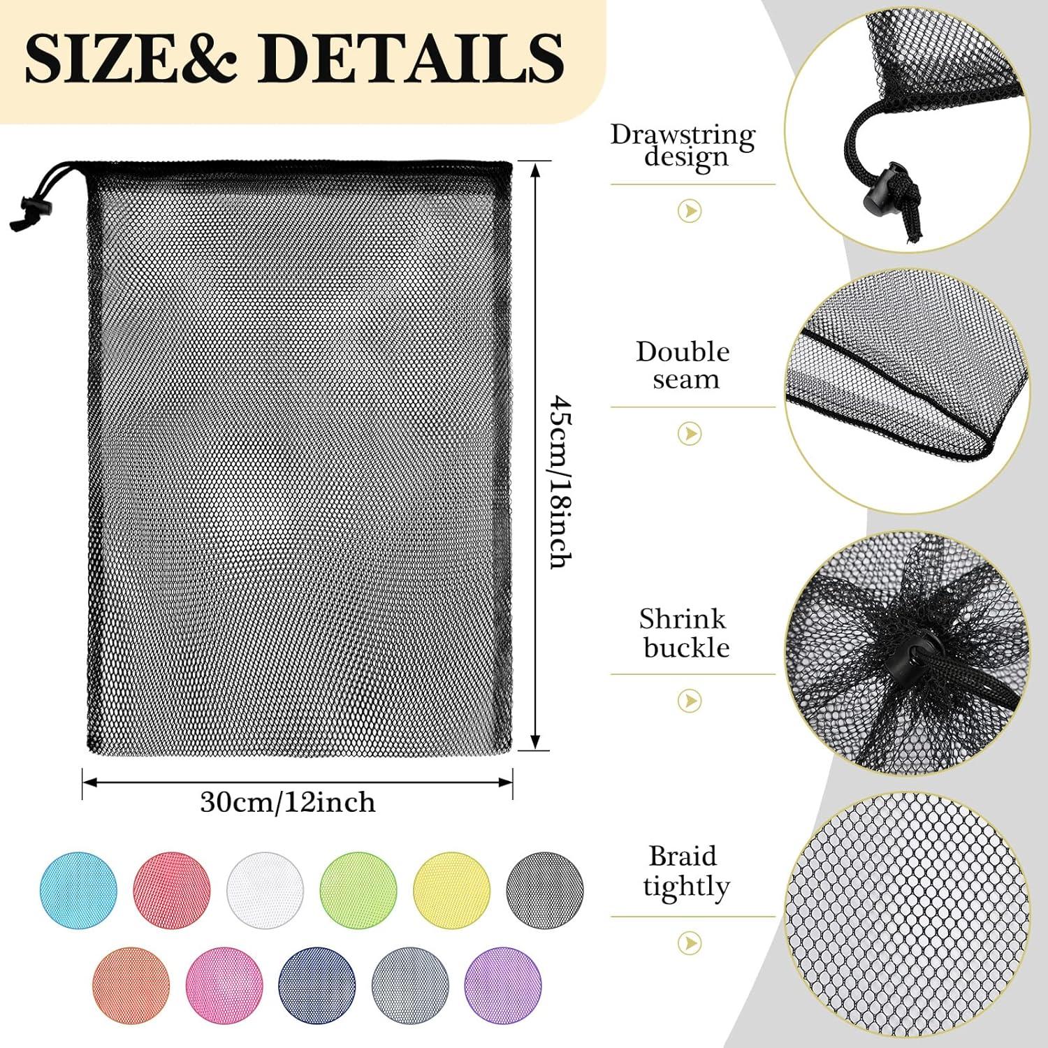 44 Bolsas de Malla Grande Treela 35x40 cm Coloridas para Almacenamiento