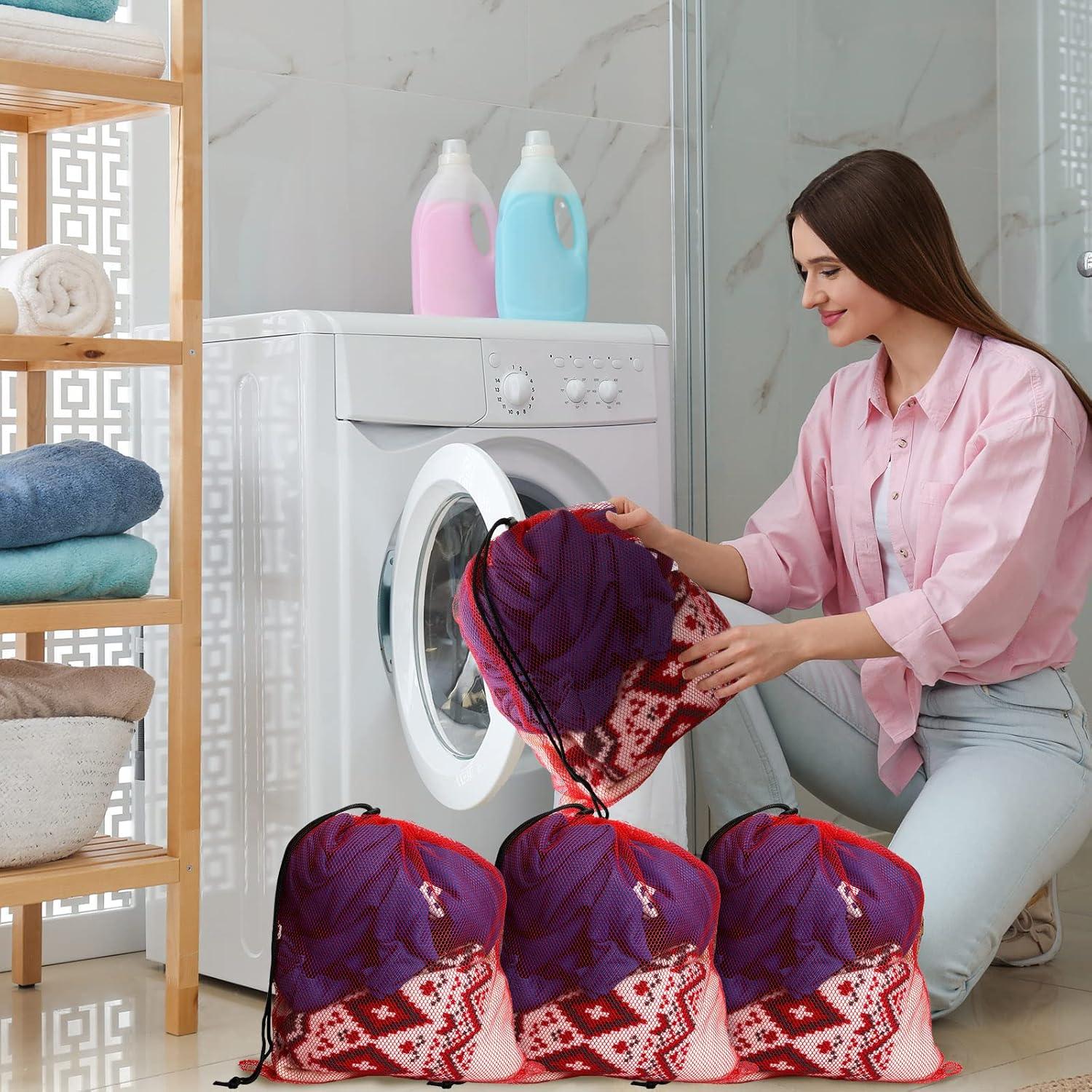 44 Bolsas de Malla Grande Treela 35x40 cm Coloridas para Almacenamiento