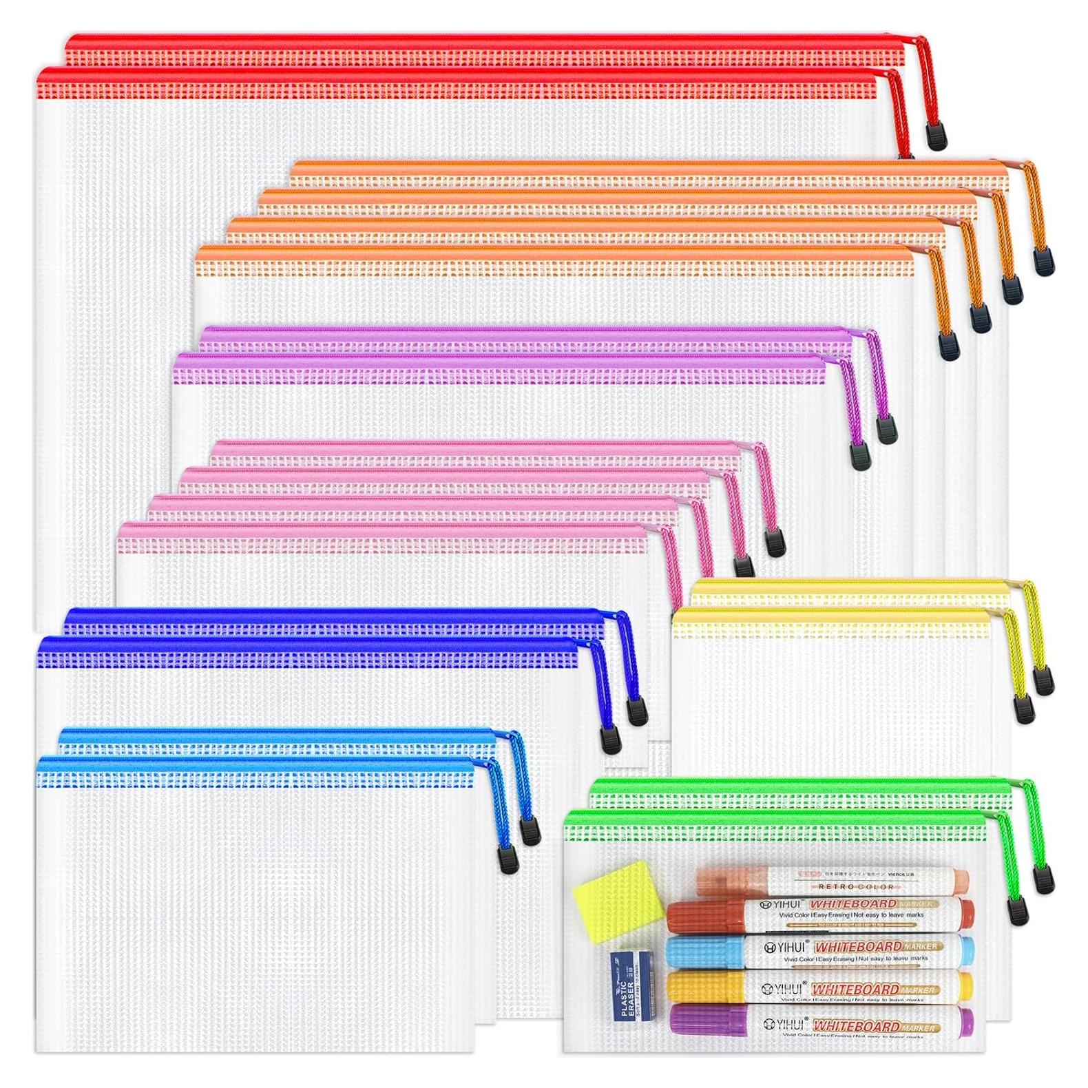 20 Bolsas de Malla con Cremallera Smarpau - Multitamaños y Colores