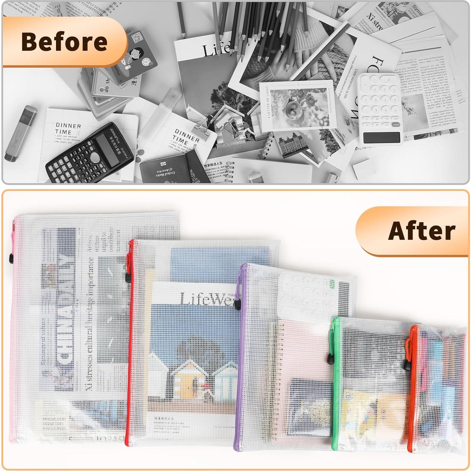 Bolsa de Documentos con Cierre Umriox 18PCS 42.9x31.5cm Multicolor