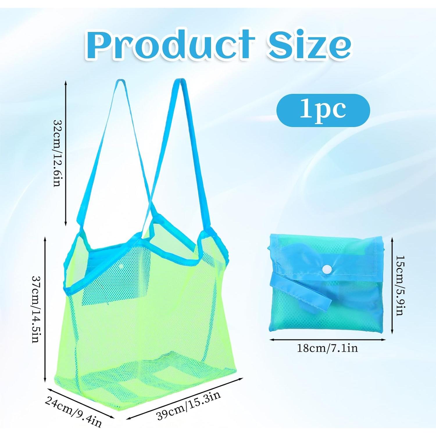 Bolsa de Playa de Malla Grande Yuomeaz 38x23x36 cm Impermeable