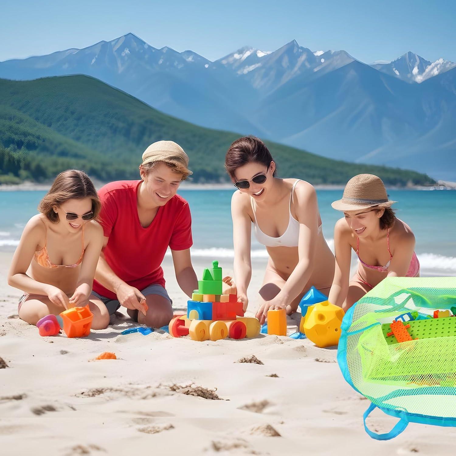 Bolsa de Playa de Malla Grande Yuomeaz 38x23x36 cm Impermeable