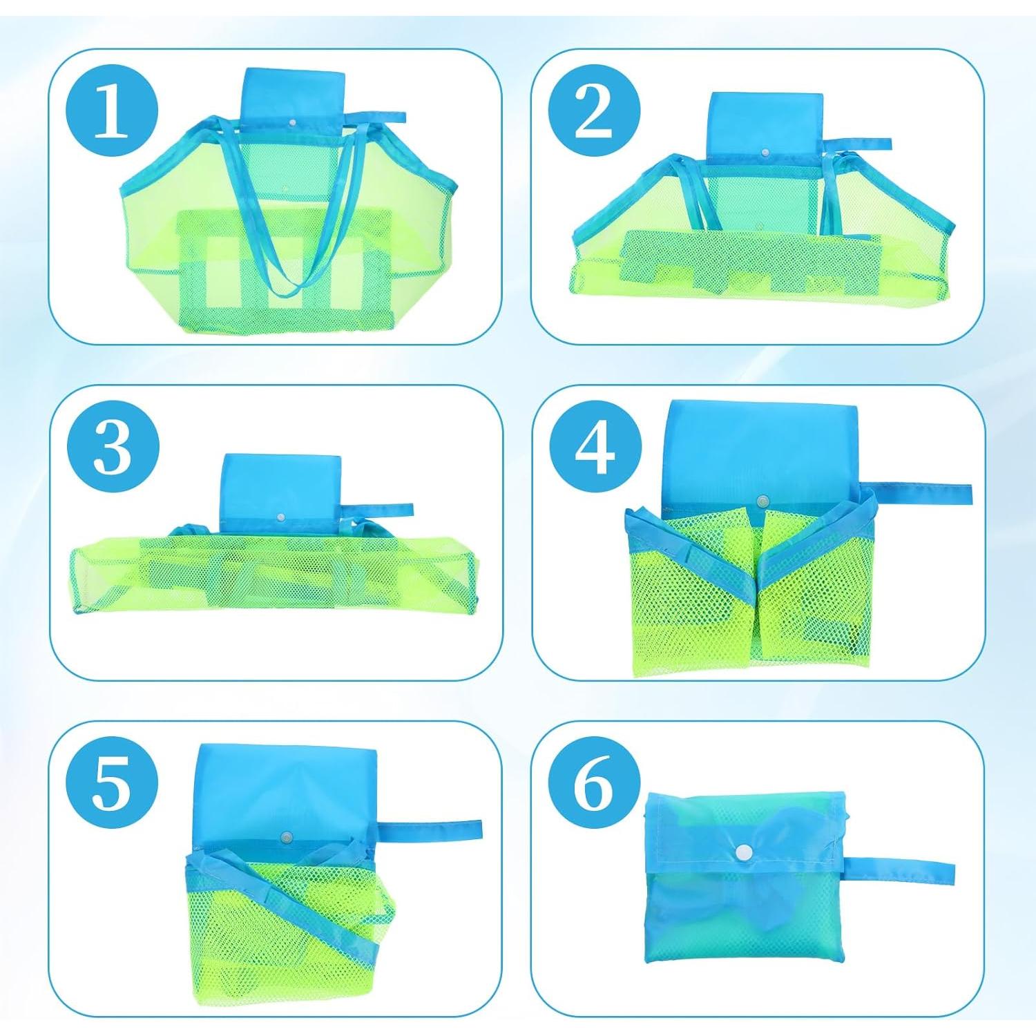 Bolsa de Playa de Malla Grande Yuomeaz 38x23x36 cm Impermeable