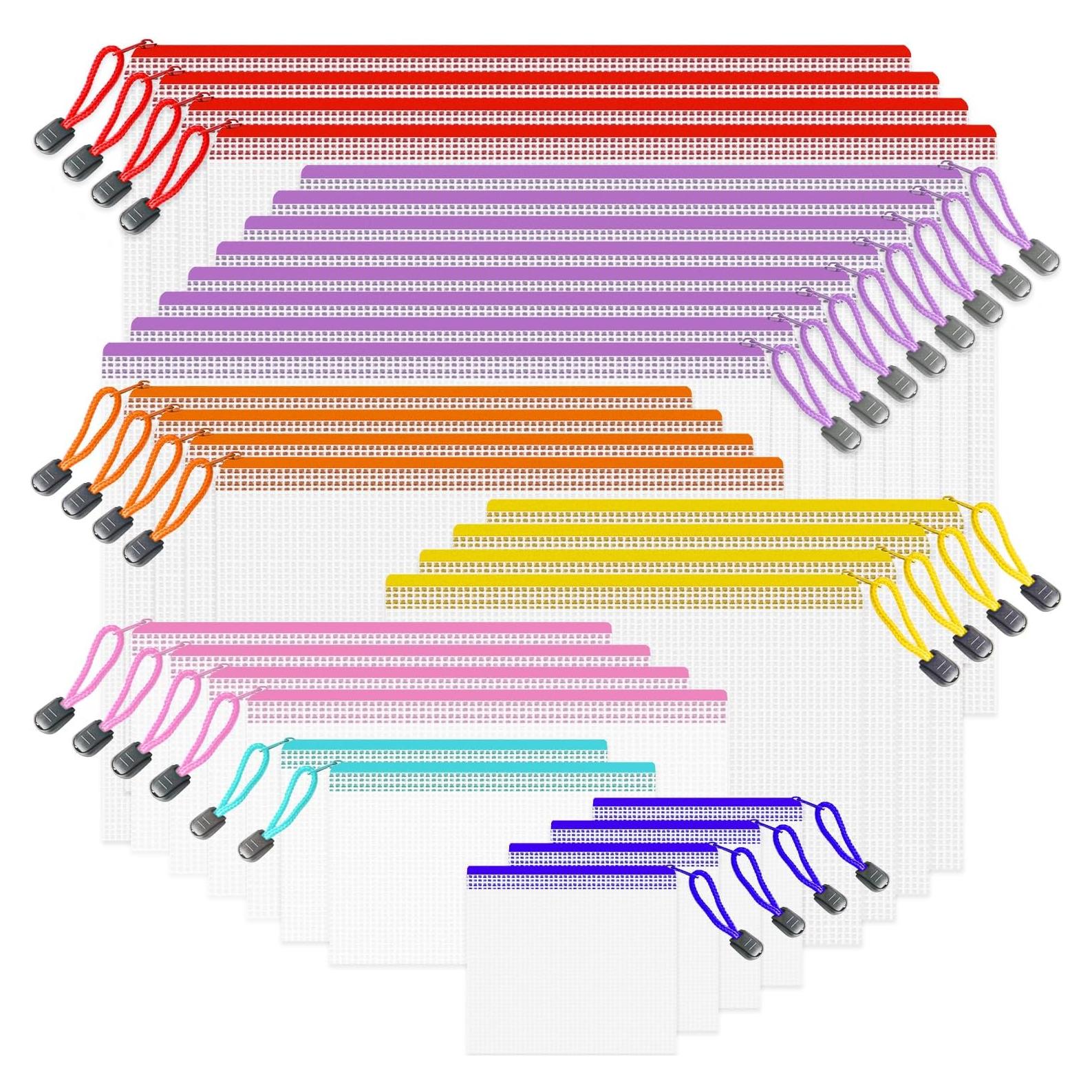 Bolsas de Cremallera de Malla SILVERRAV 32 Pcs Multicolor