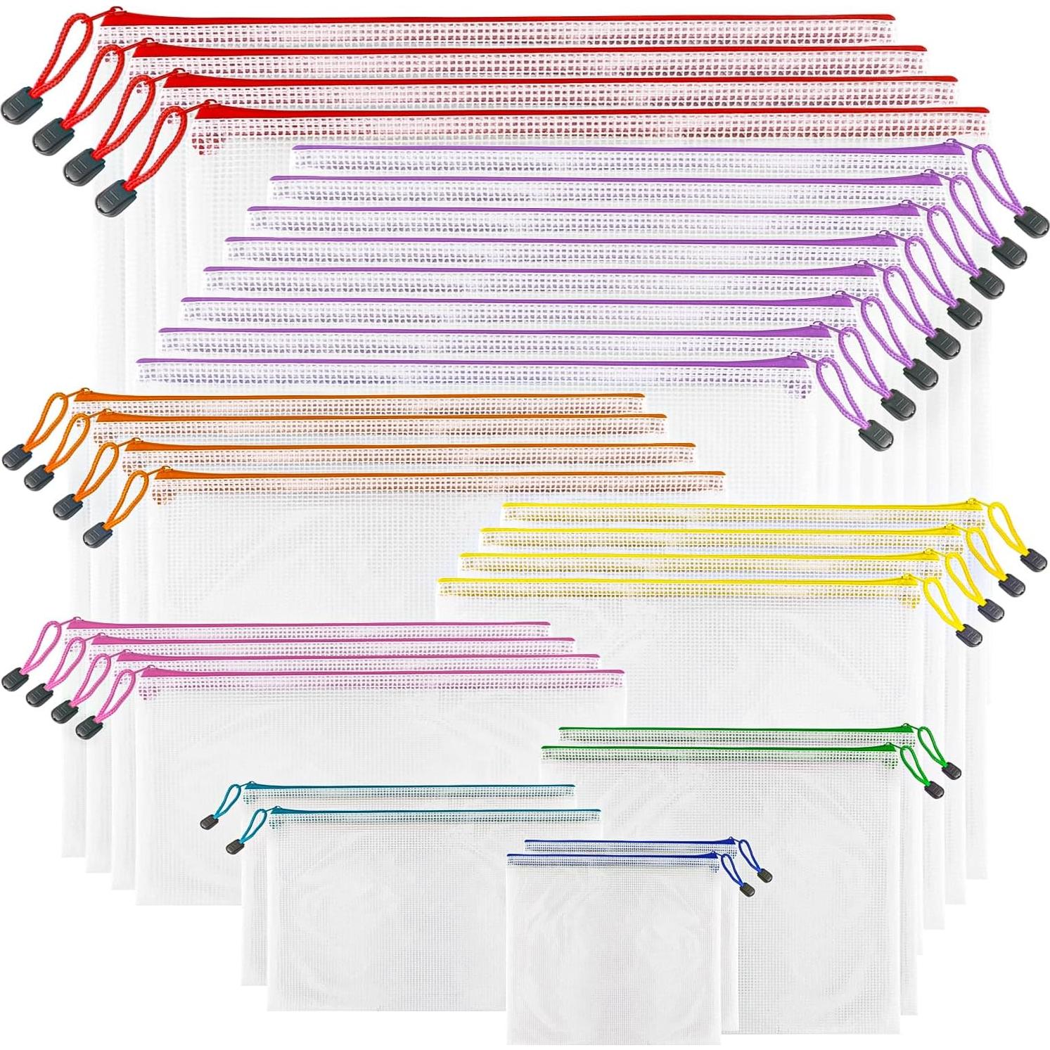 Bolsas de Cremallera de Malla SILVERRAV 32 Pcs Multicolor