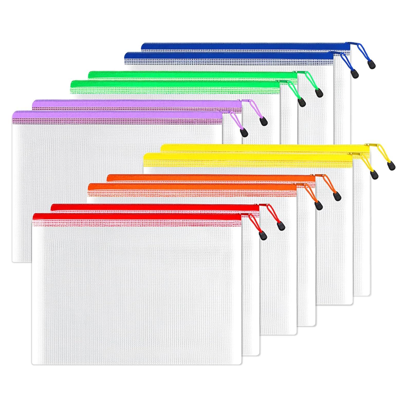 Bolsas de Malla con Cierre SUNEE 12pcs 28x41 cm Multicolor