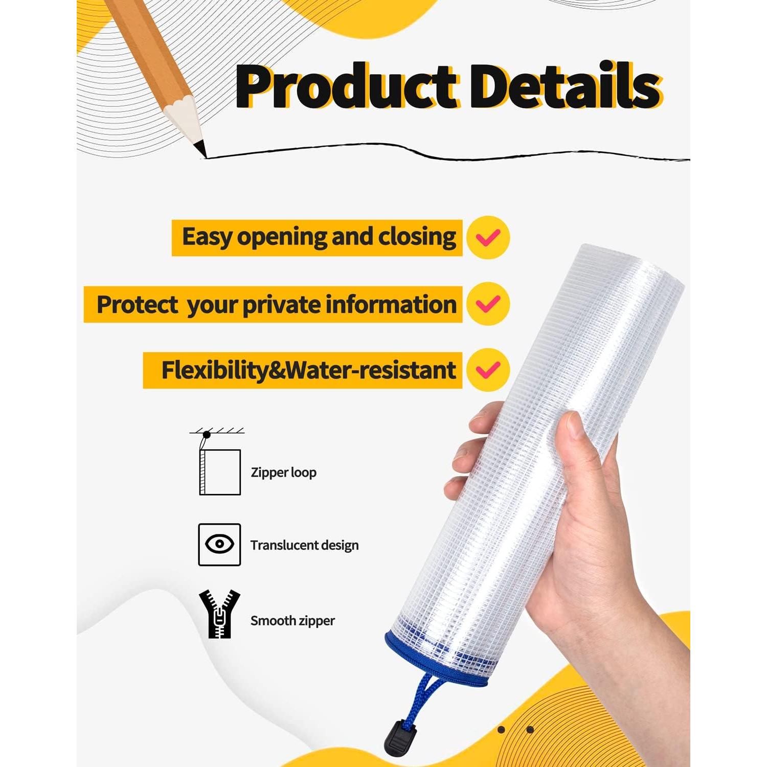 Bolsas de Malla con Cierre SUNEE 12pcs 28x41 cm Multicolor