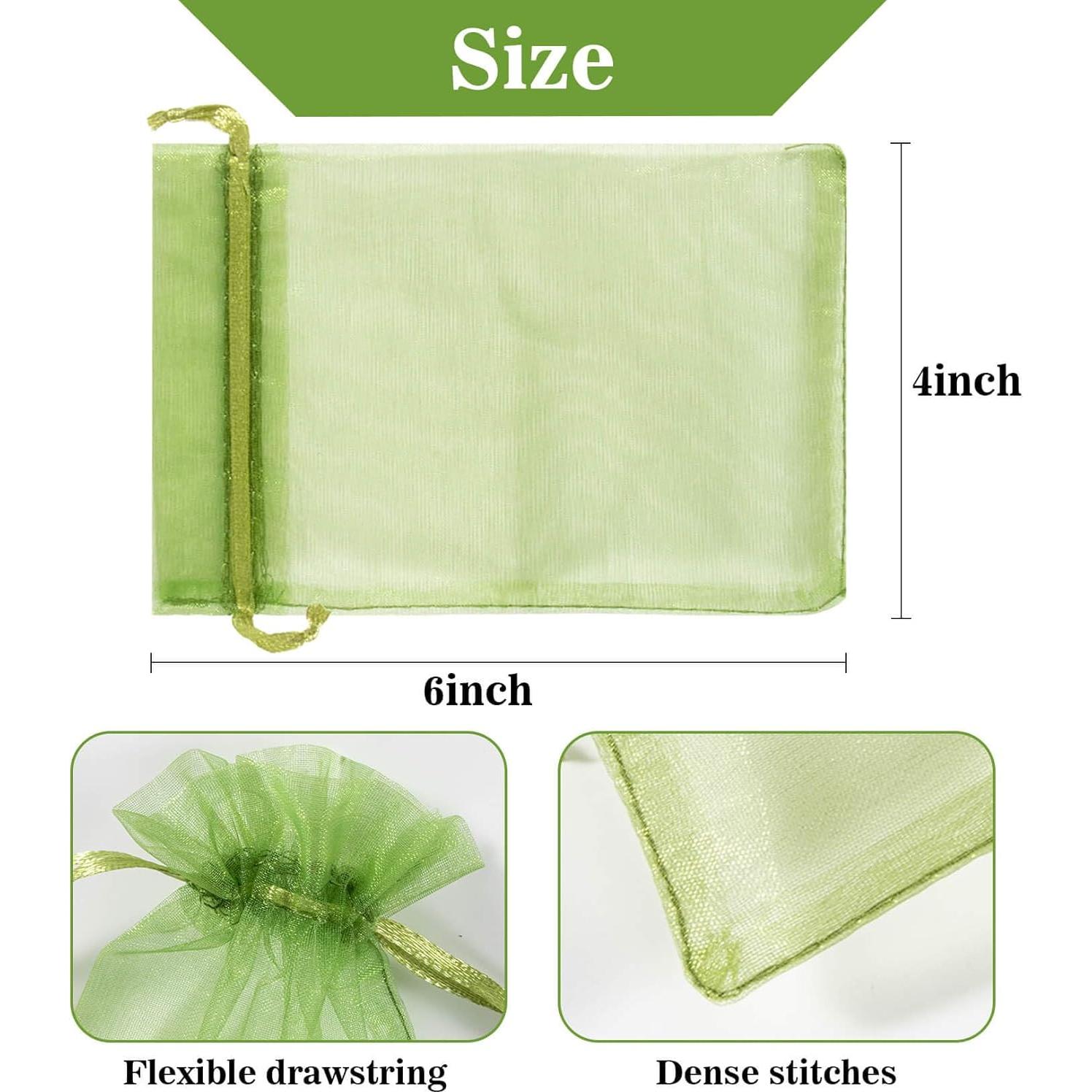 Bolsas de Organza Sukh 120PCS 10x15cm Multicolor con Cierre