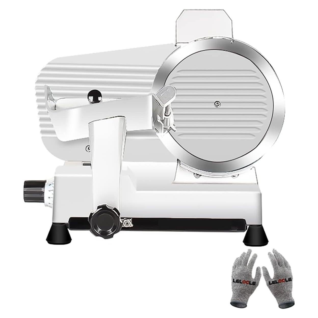 Cortadora de Carne Eléctrica LELOCLE 340W 25.4cm Cuchilla Acero