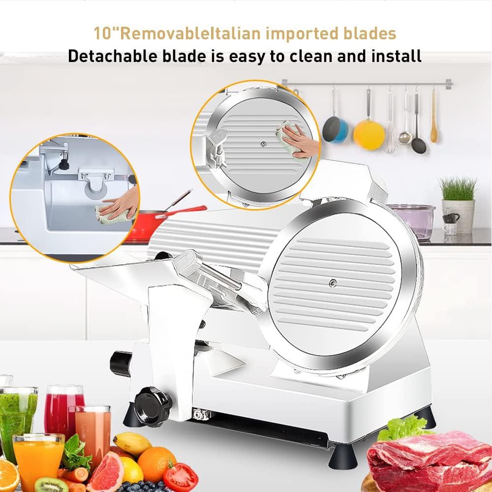 Cortadora de Carne Eléctrica LELOCLE 340W 25.4cm Cuchilla Acero