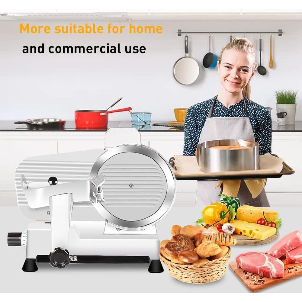 Cortadora de Carne Eléctrica LELOCLE 340W 25.4cm Cuchilla Acero