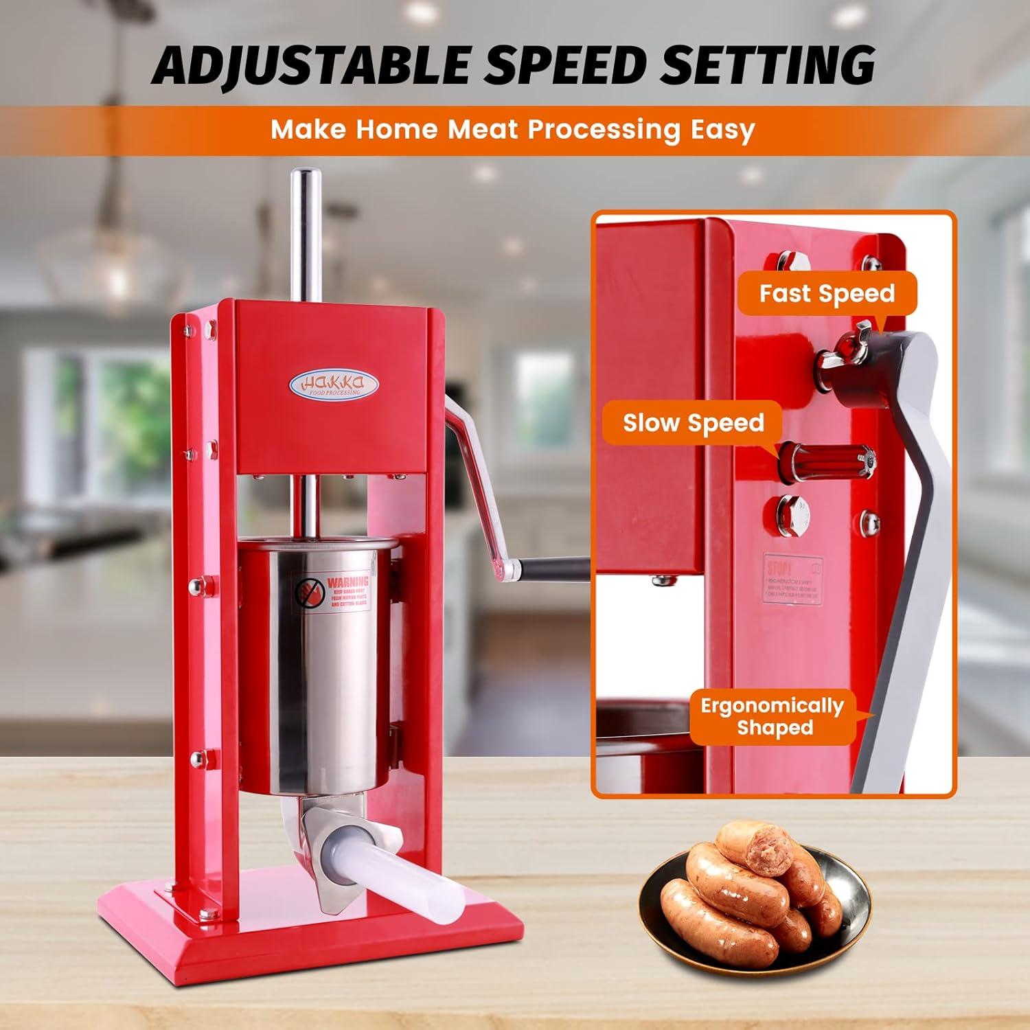 Embutidora de Salchichas Hakka Vertical 3L Acero Inoxidable