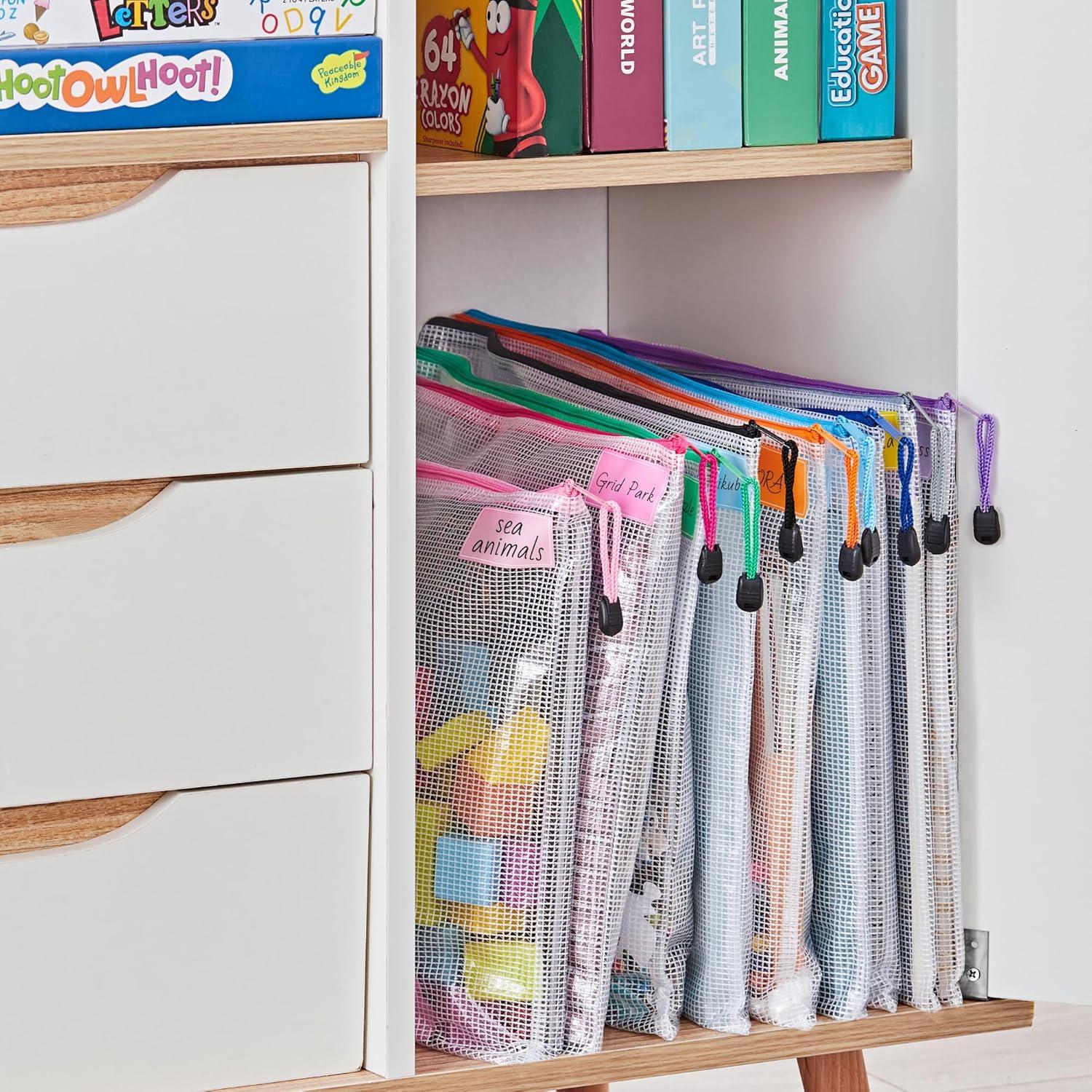 Bolsas de Malla con Cremallera JARLINK A3 12 Pcs 42x31 cm