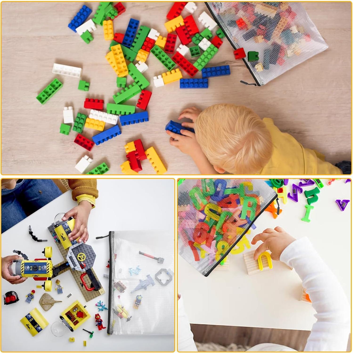 24 Bolsas de Malla con Cremallera YOPCDJ A4 Negros