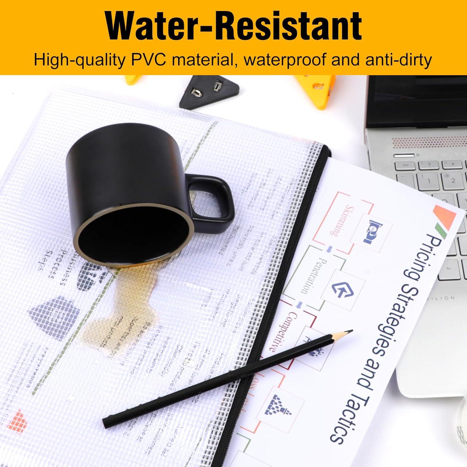 24 Bolsas de Malla con Cremallera YOPCDJ A4 Negros