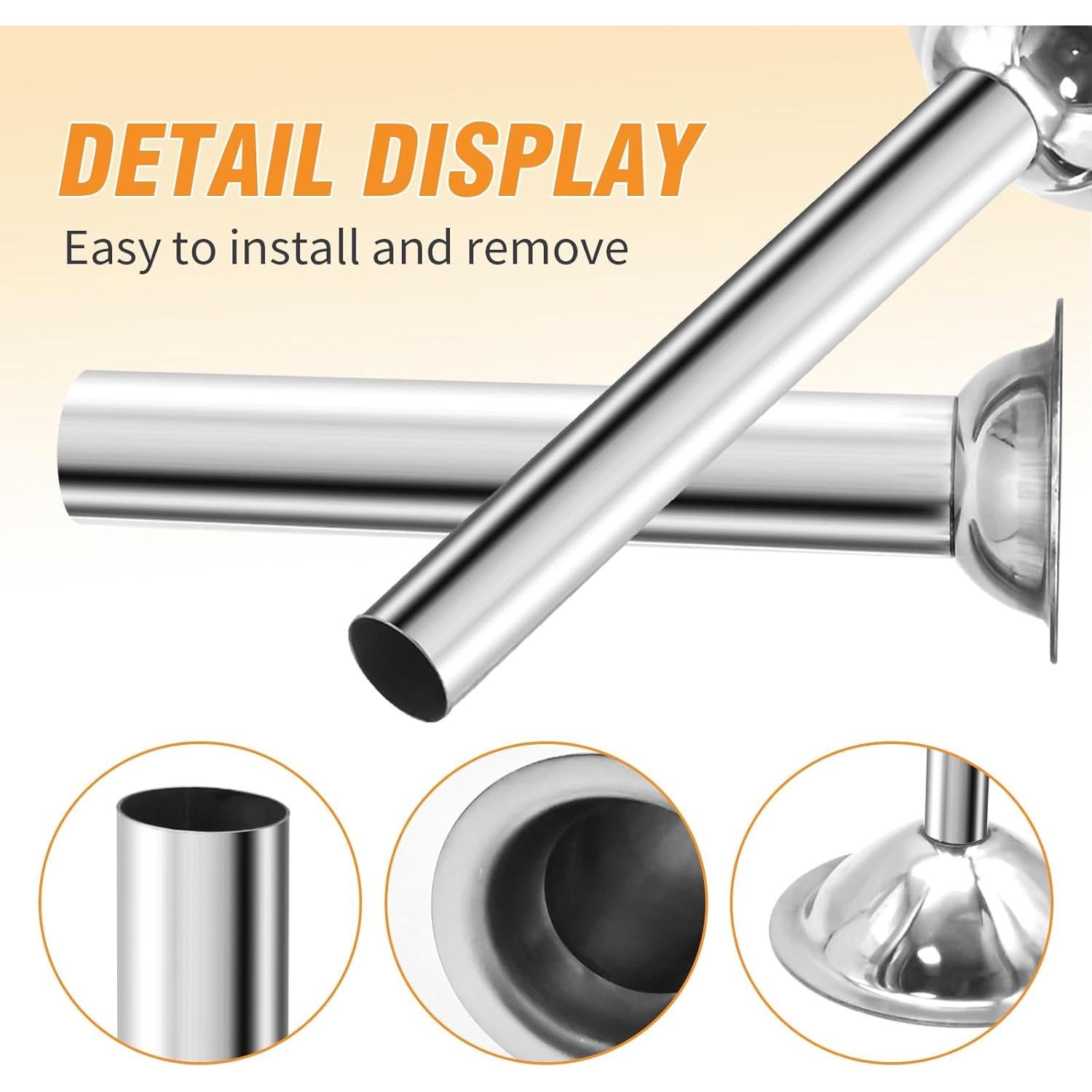 4 Tubos de Relleno de Salchichas Saihisday para Picadora #10/12