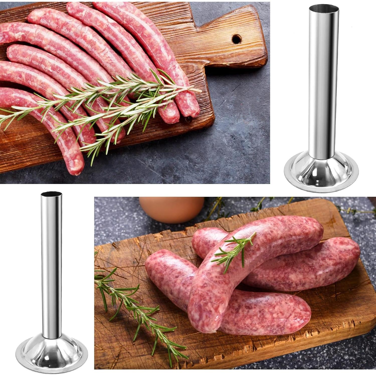 4 Tubos de Relleno de Salchichas Saihisday para Picadora #10/12