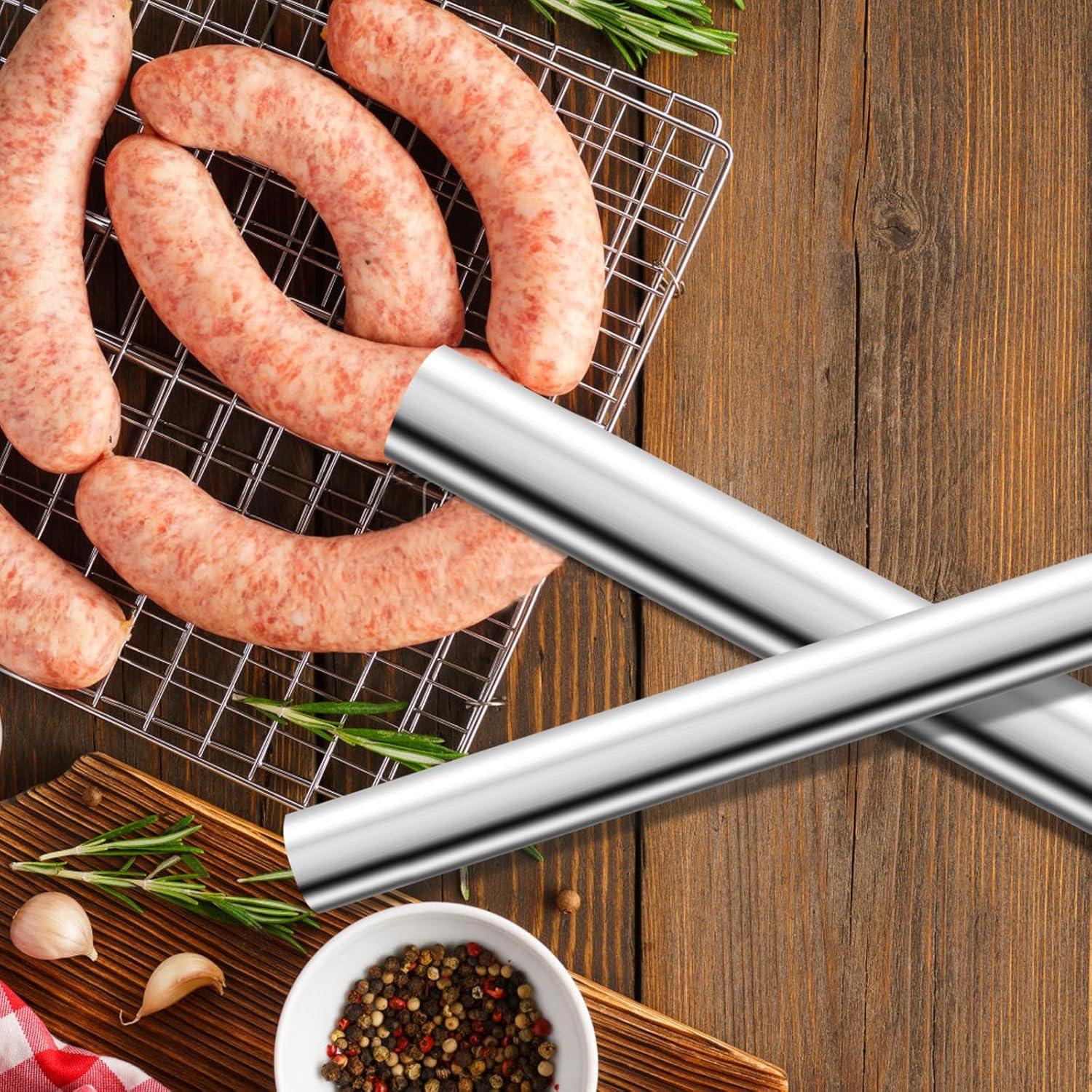 4 Tubos de Relleno de Salchichas Saihisday para Picadora #10/12