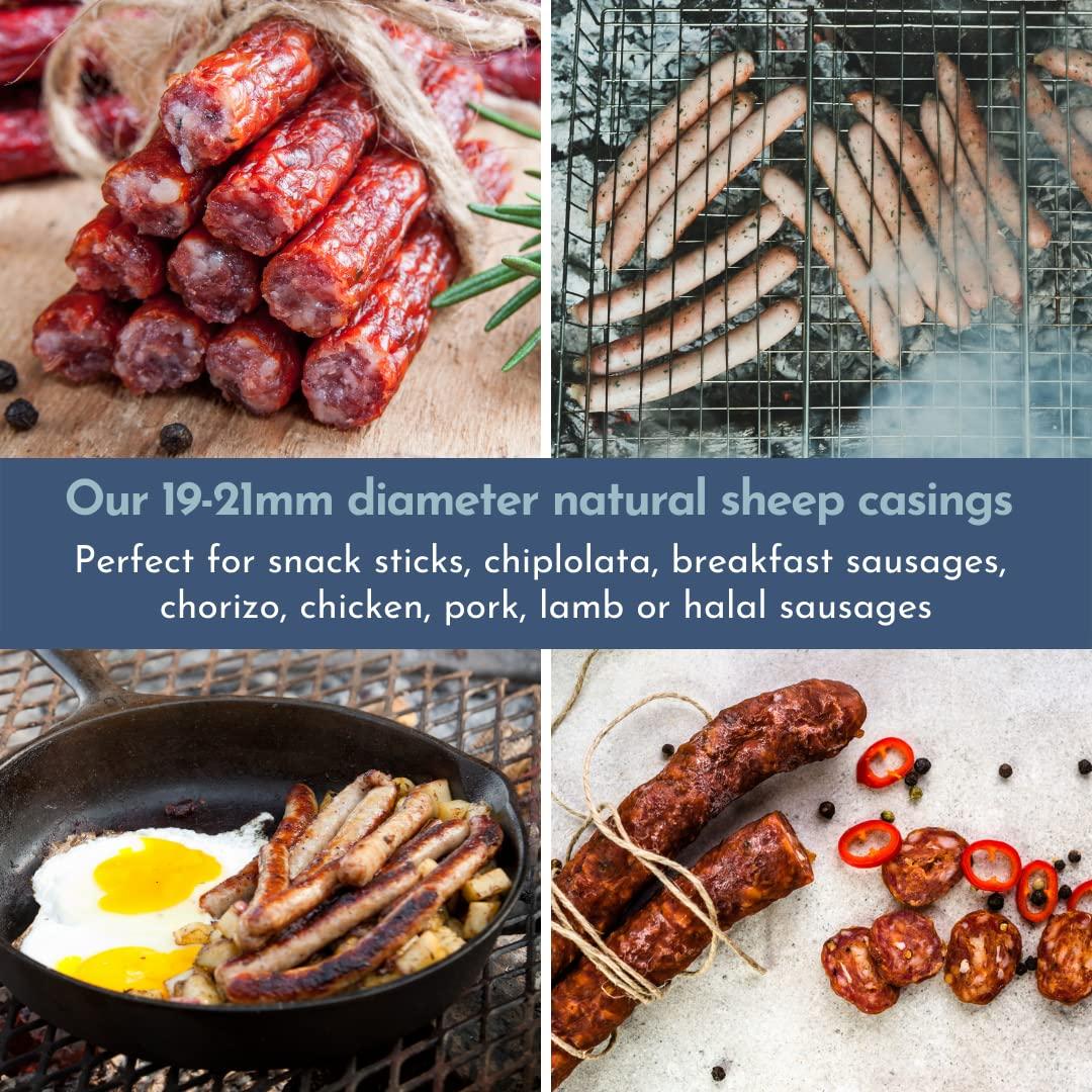 Fundas Naturales para Salchichas Cordero 9.75m Halal 19mm