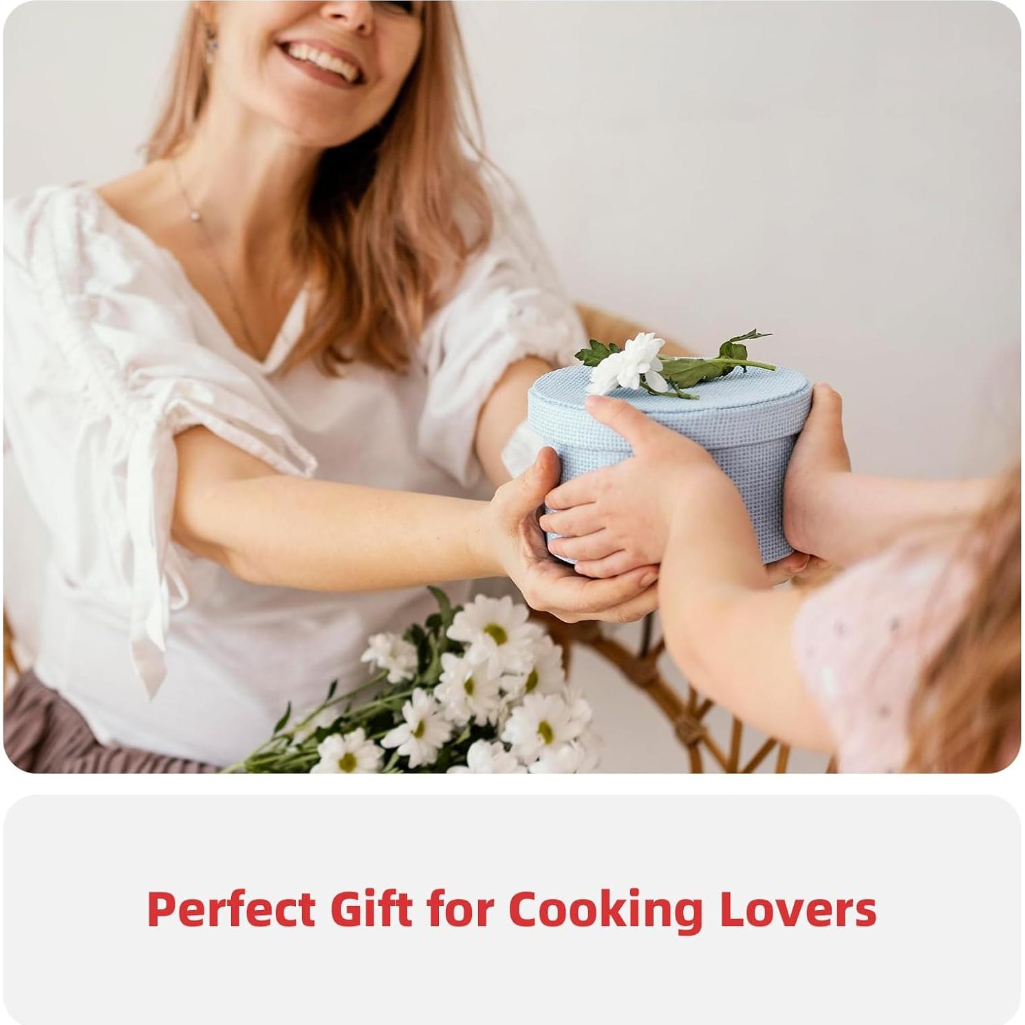 Juego de Tazas y Cucharas Medidoras Mage Crab - Acero Inoxidable 8 Piezas