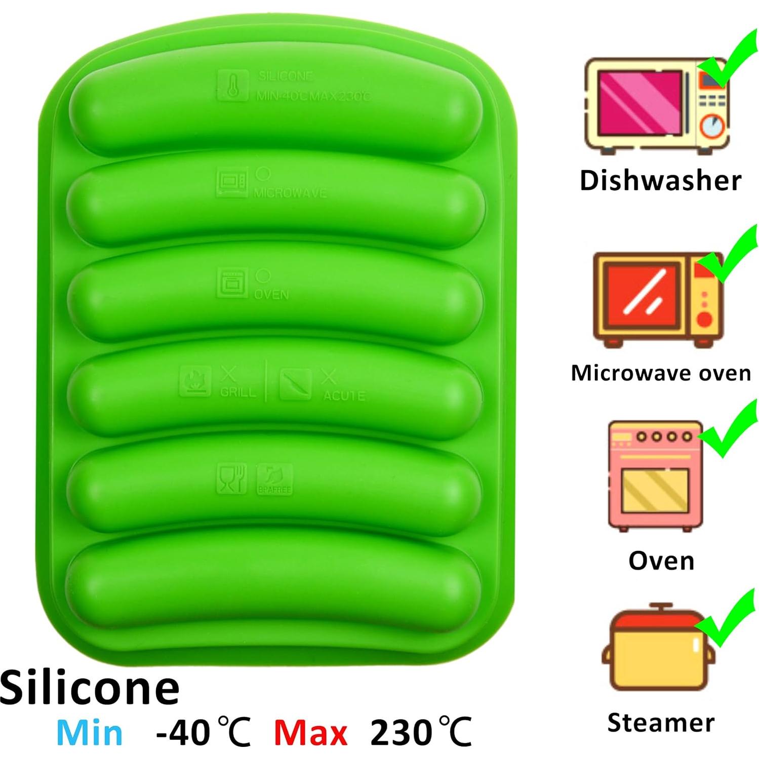 Moldes de Salchichas de Silicona Kare & Kind - 2 Piezas