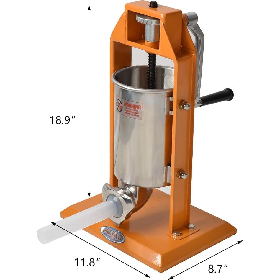 Embutidora de Salchichas Hakka 3L Vertical Acero Inoxidable