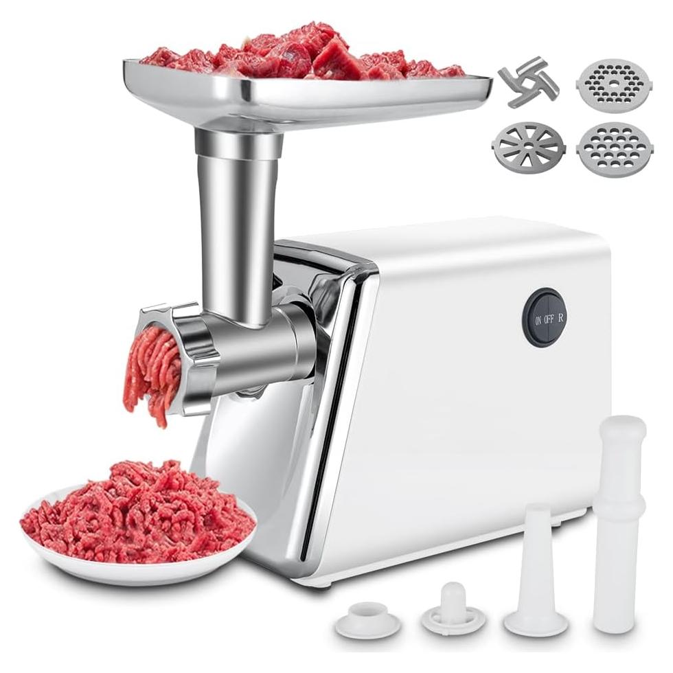 Picadora de Carne Eléctrica axGear 2800W Acero Inoxidable