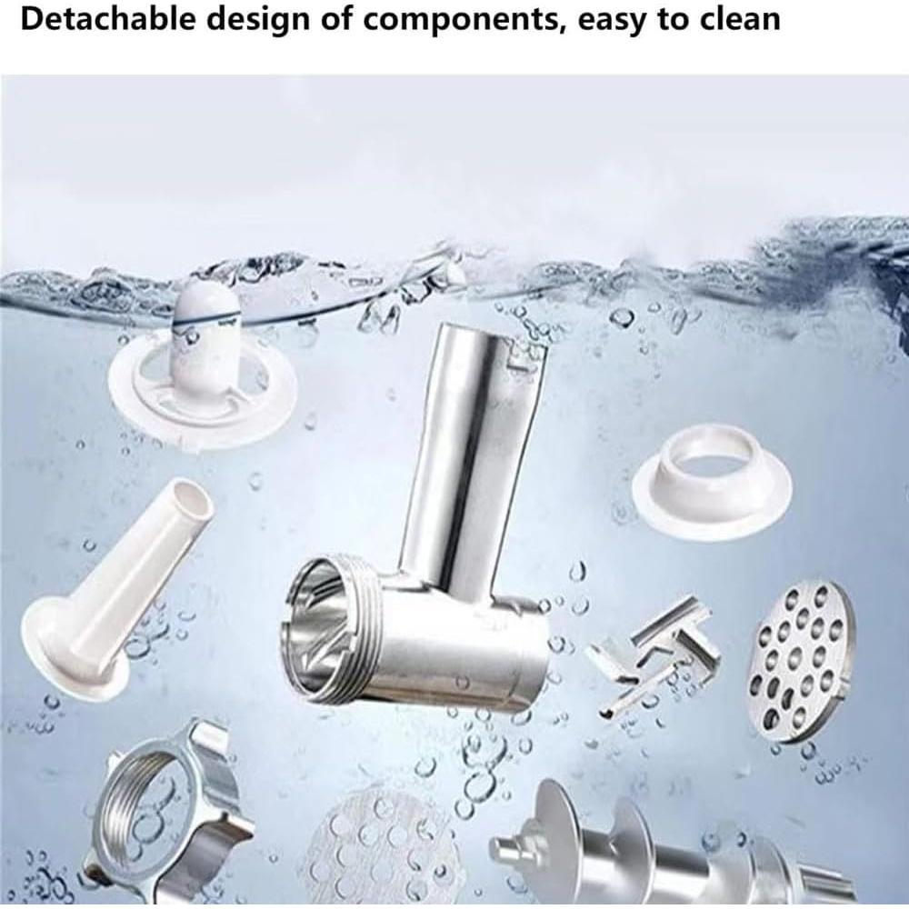 Picadora de Carne Eléctrica axGear 2800W Acero Inoxidable