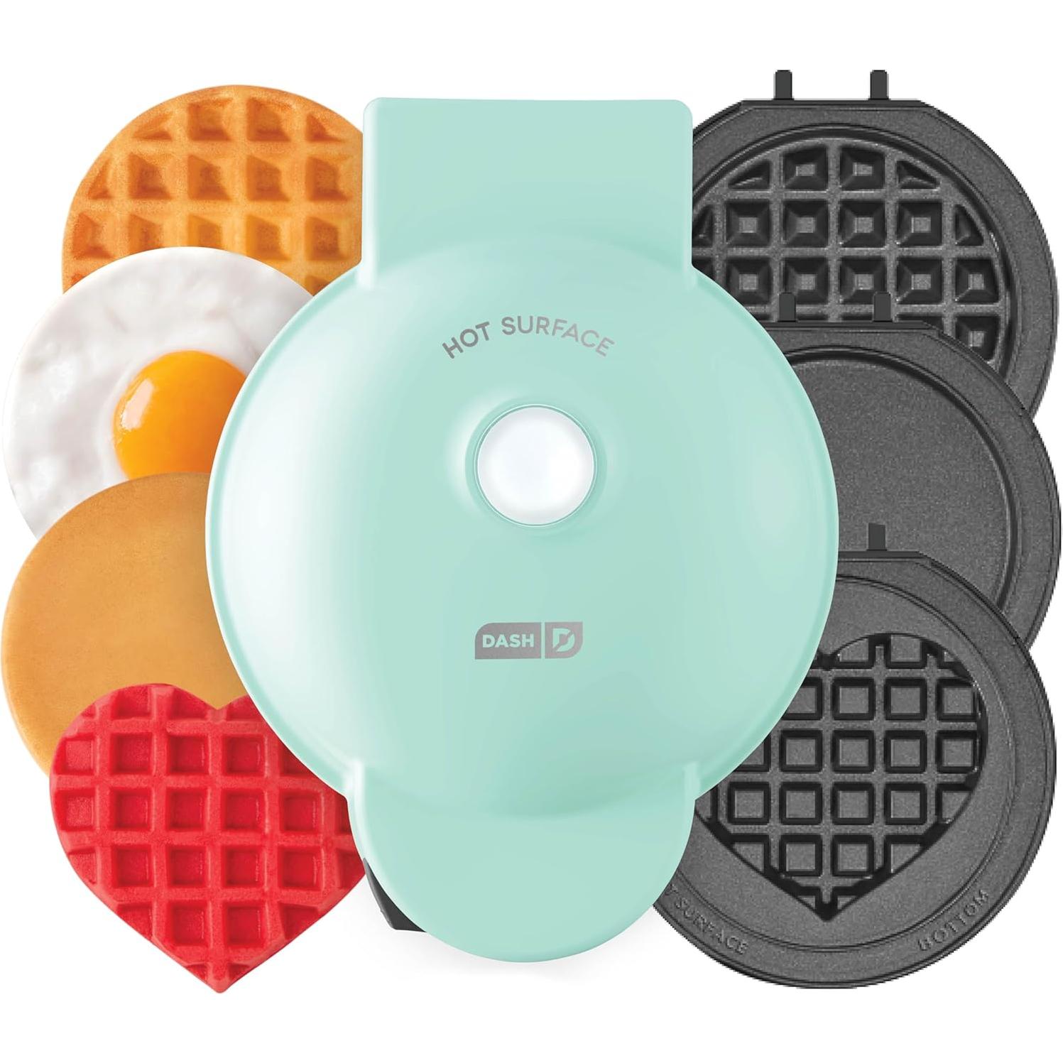 Mini Maker 3 en 1 DASH Aqua con 5 Placas Removibles