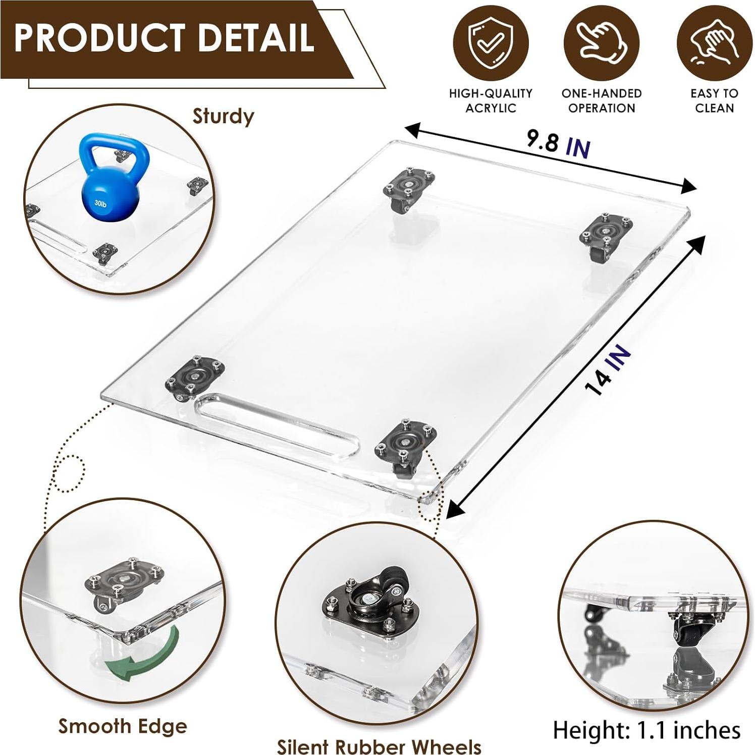 Bandeja Deslizante 360° BEZONO para Cafetera 35.6x24.9 cm