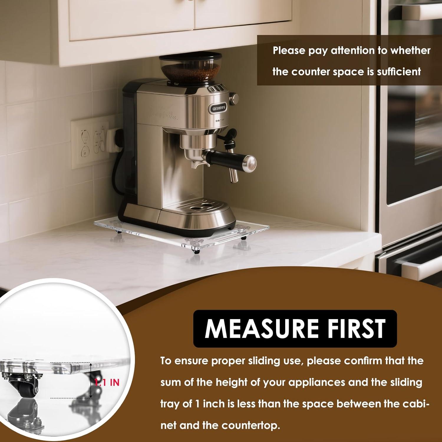 Bandeja Deslizante 360° BEZONO para Cafetera 35.6x24.9 cm