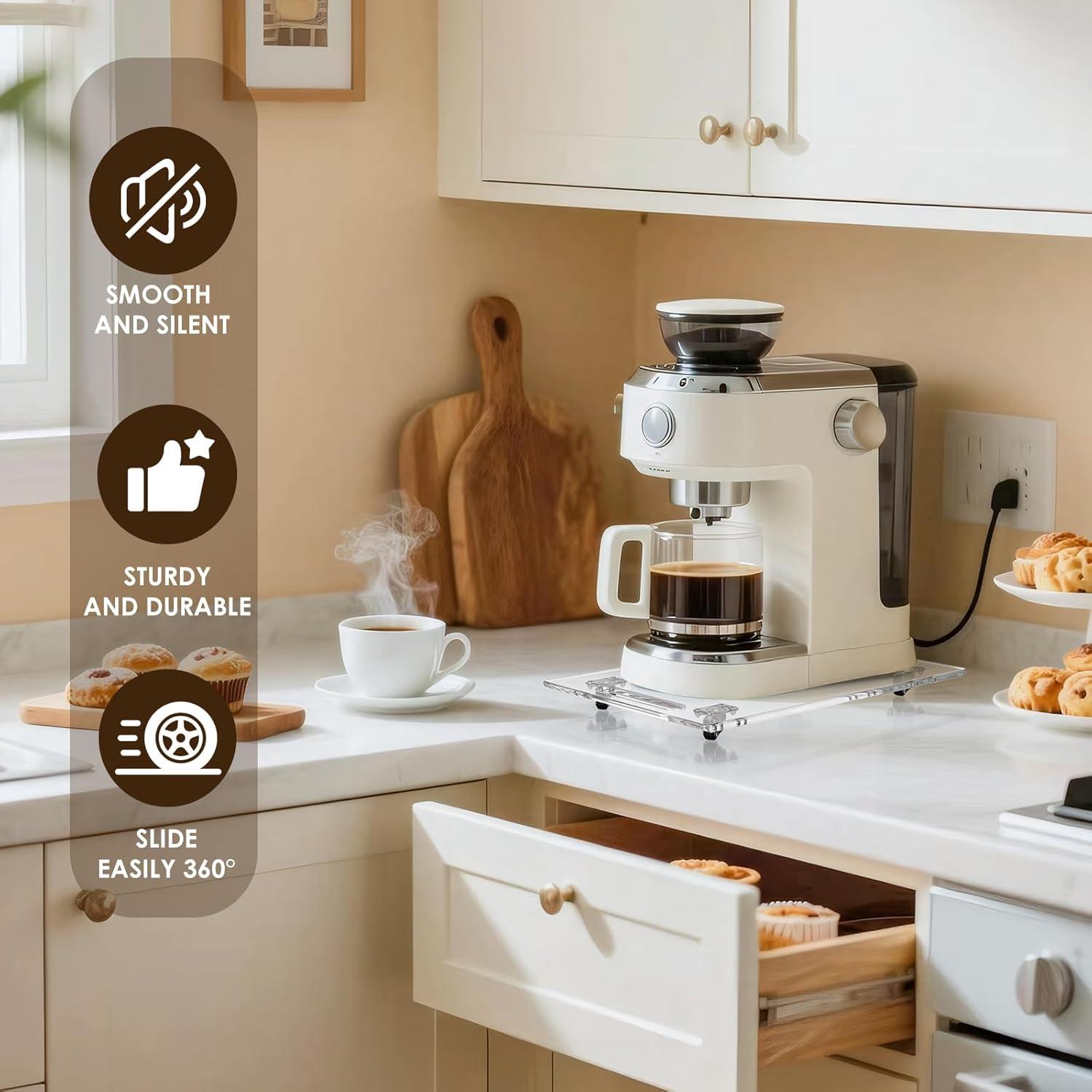 Bandeja Deslizante 360° BEZONO para Cafetera 35.6x24.9 cm