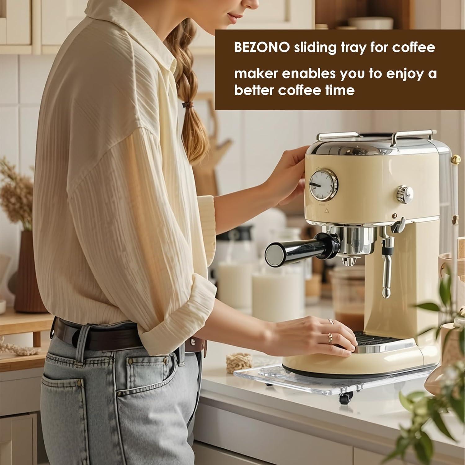 Bandeja Deslizante 360° BEZONO para Cafetera 35.6x24.9 cm