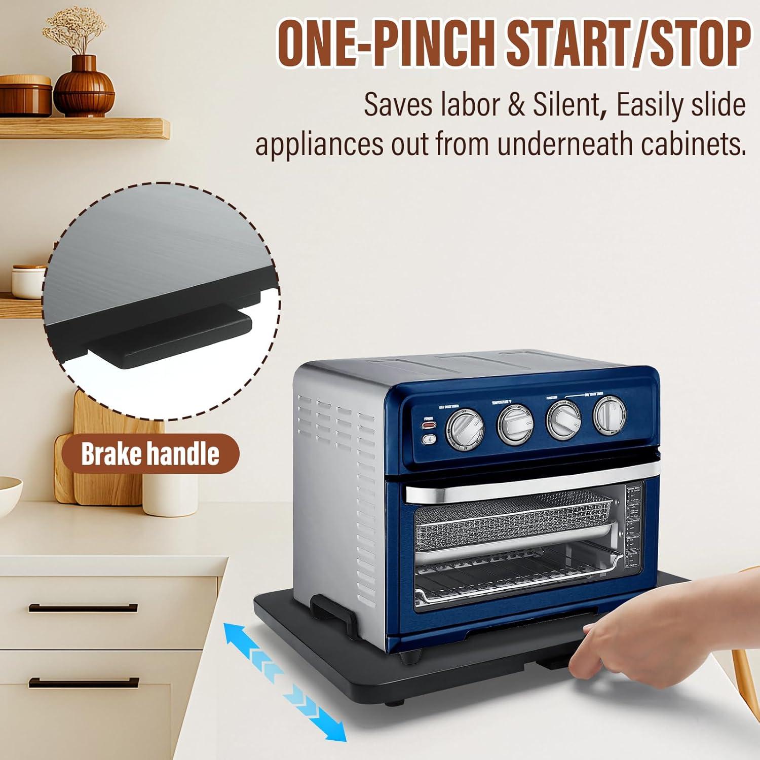 Bandeja deslizante de cocina JAYOBGO 40.3x33 cm negra