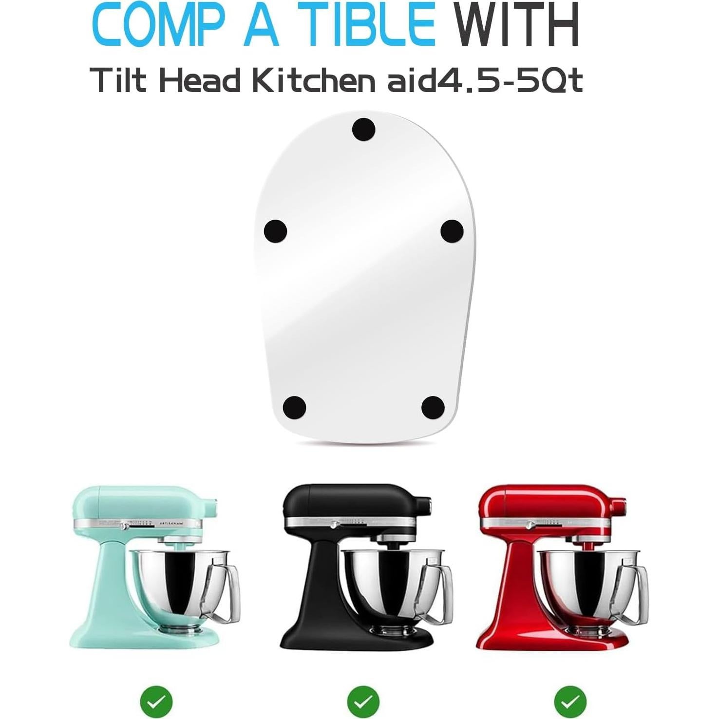 Bandeja deslizante acrílica KitchenAid 4.5-5Qt antideslizante