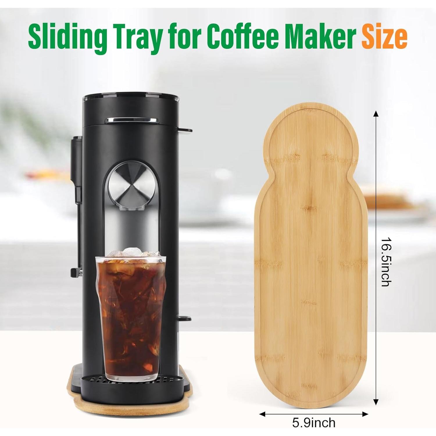 Deslizador de Electrodomésticos de Bambú para Cafetera Ninja PB051/PB041