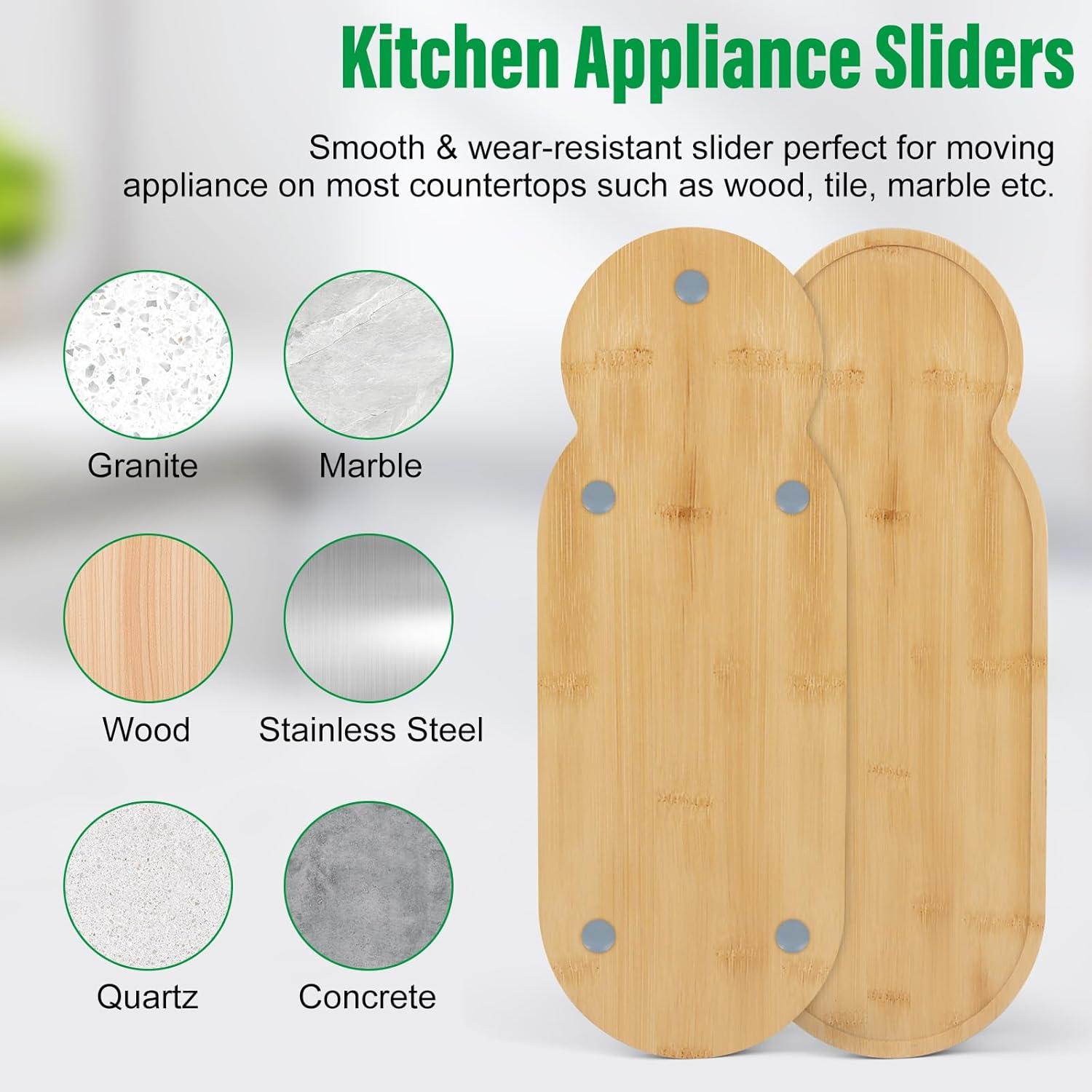 Deslizador de Electrodomésticos de Bambú para Cafetera Ninja PB051/PB041