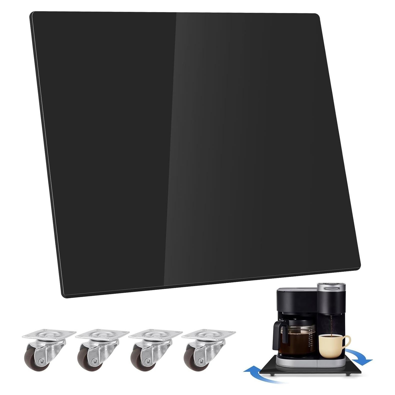 Bandeja Deslizante Acrílica JAYOBGO 35.56x33.02cm Negra