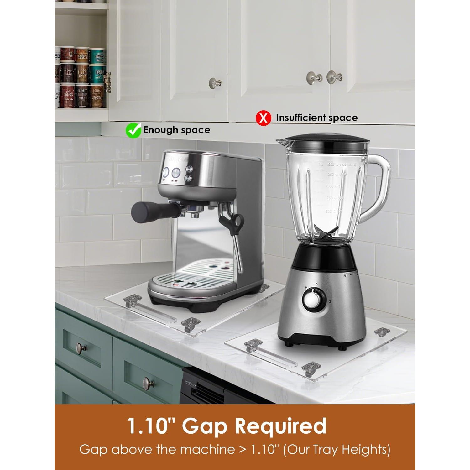 Deslizadores de electrodomésticos HaoHaio 360° Acrílico 35.88x24.89cm